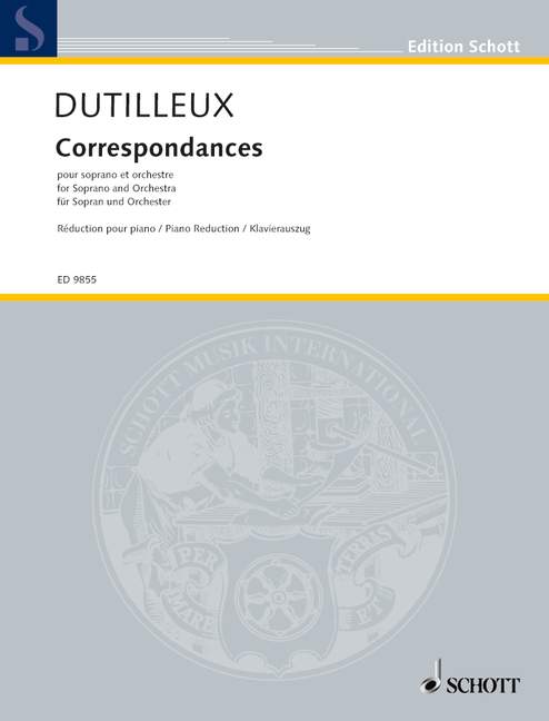 Front Cover Image Correspondances 