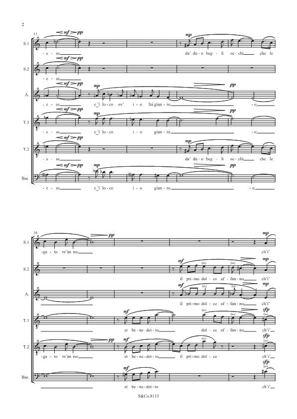Other Cover Image Second Book of Madrigals 
