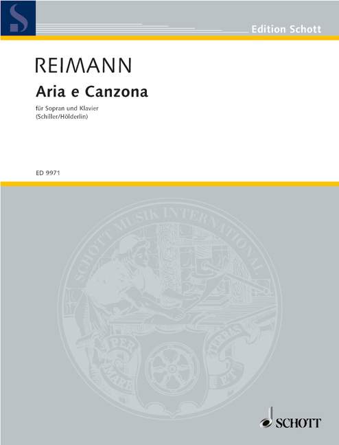 Front Cover Image Aria e Canzona 
