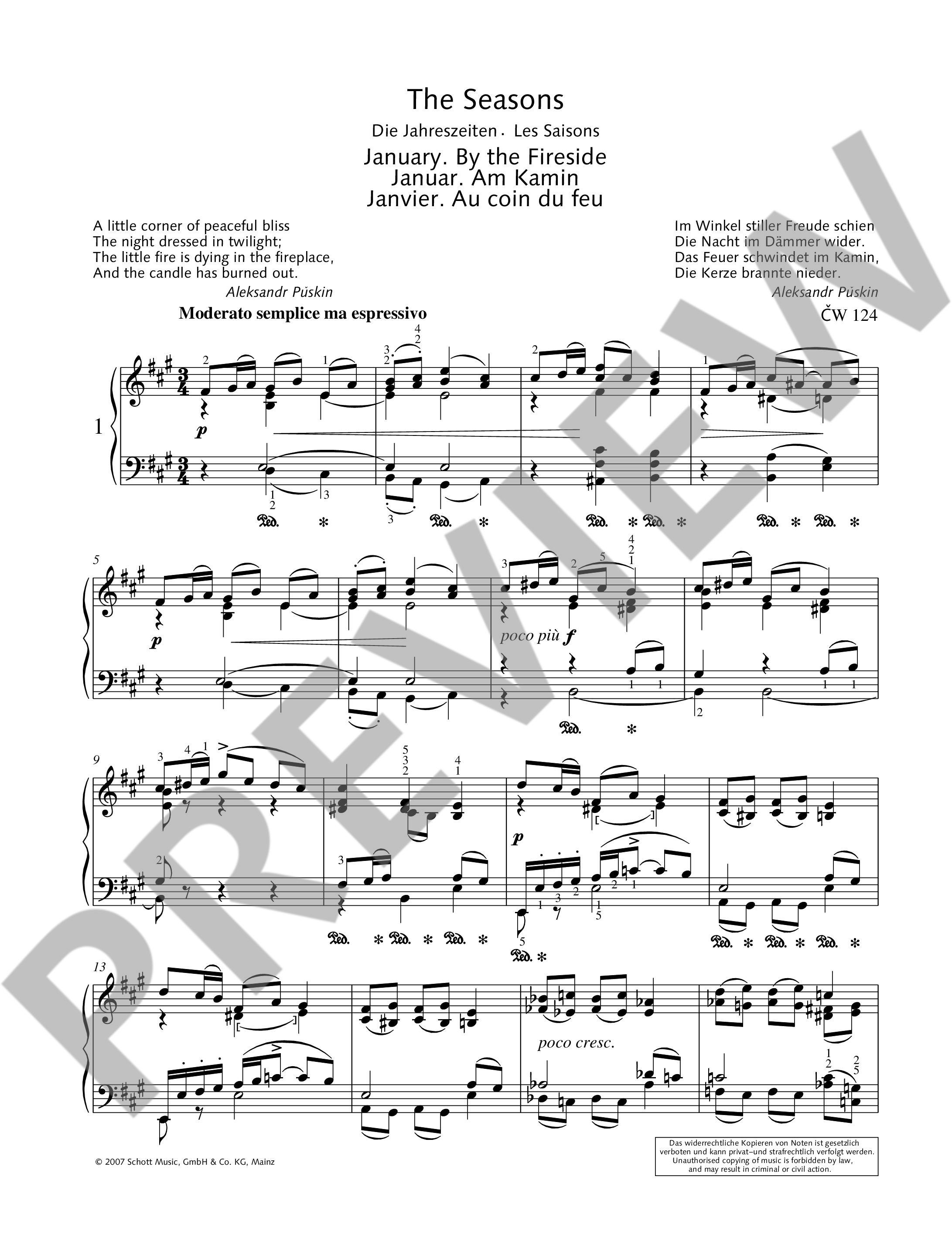 Other Cover Image Die Jahreszeiten op. 37bis 