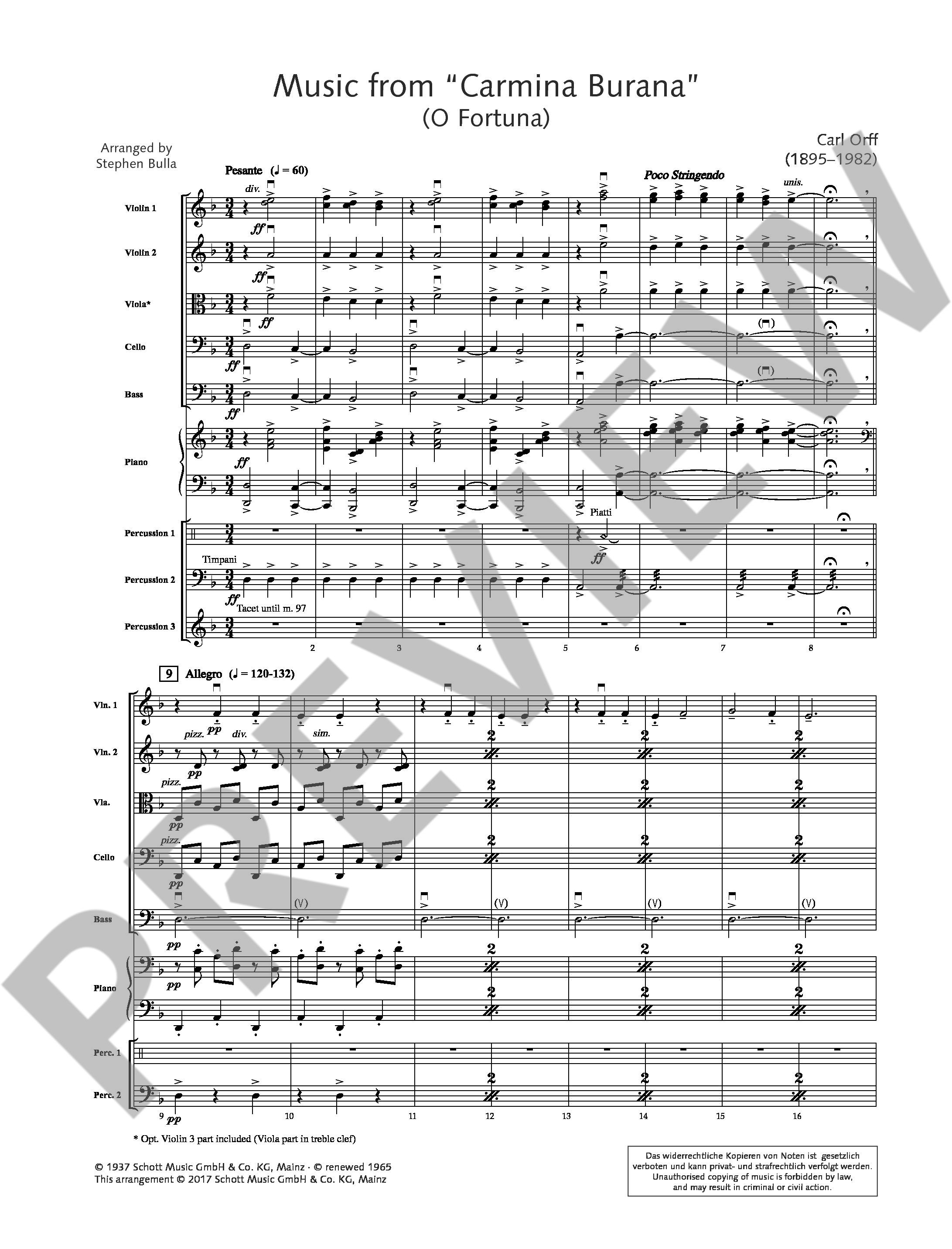 Other Cover Image Music from Carmina Burana 