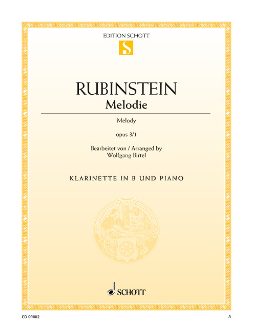 Front Cover Image Melodie op. 3/1 