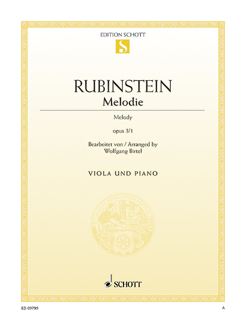 Front Cover Image Melodie op. 3/1 