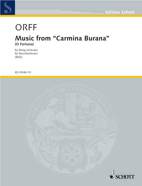 Front Cover Image Music from "Carmina Burana" (O Fortuna) 