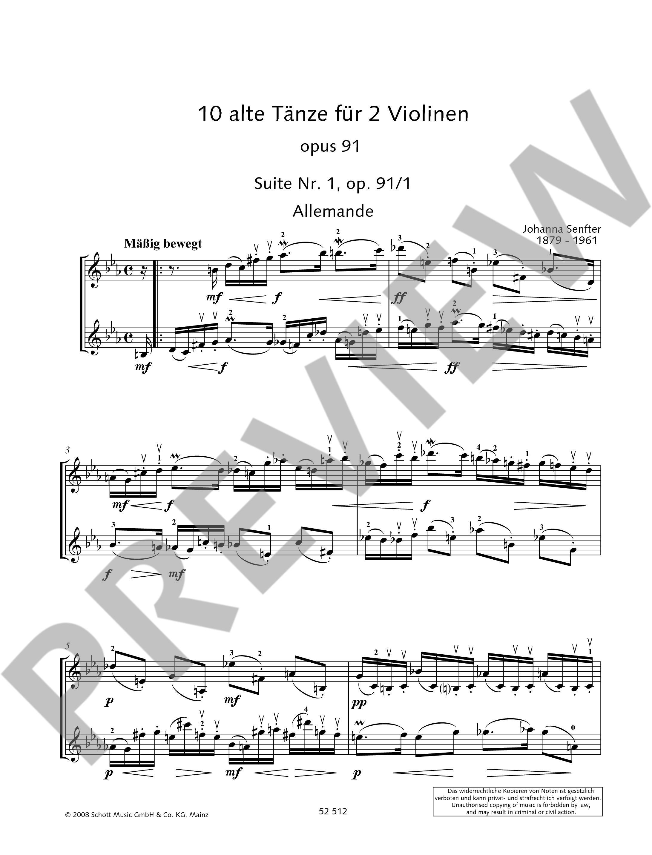 Other Cover Image 10 alte Tänze op. 91 