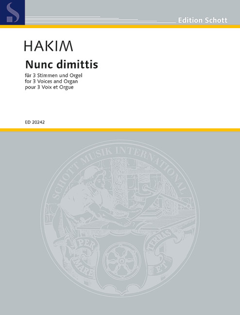 Front Cover Image Nunc dimittis 