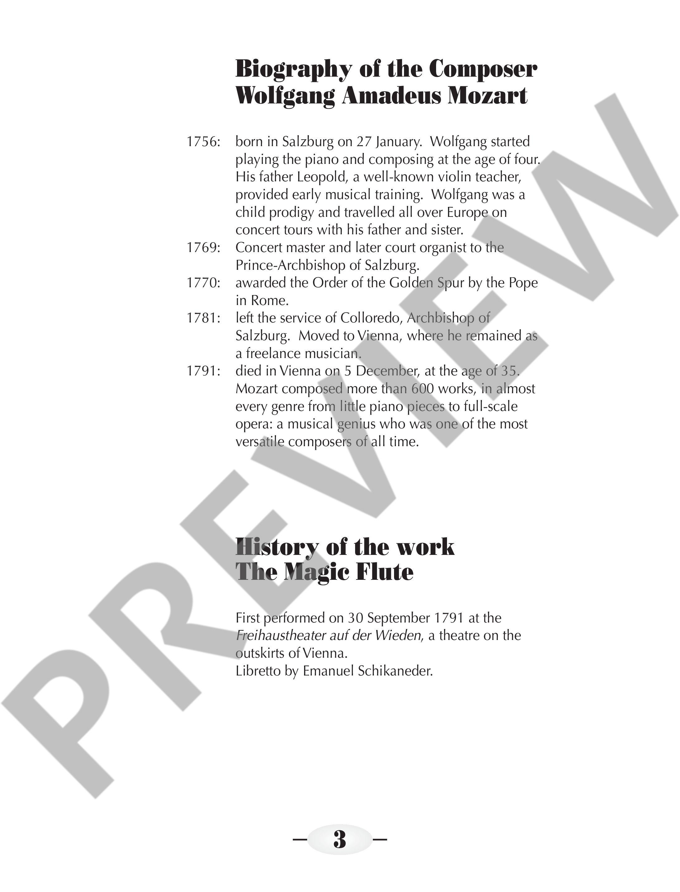 Other Cover Image The Magic Flute KV 620 