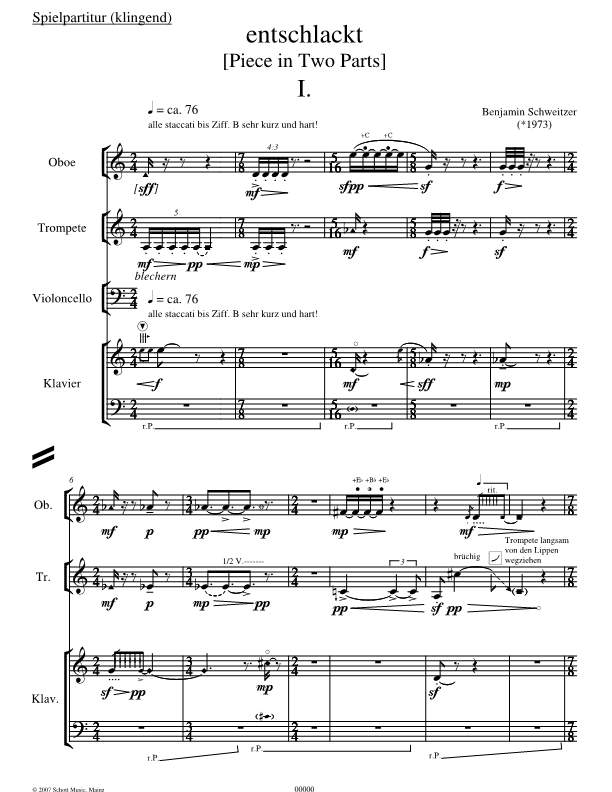 Other Cover Image entschlackt (Piece in Two Parts) 