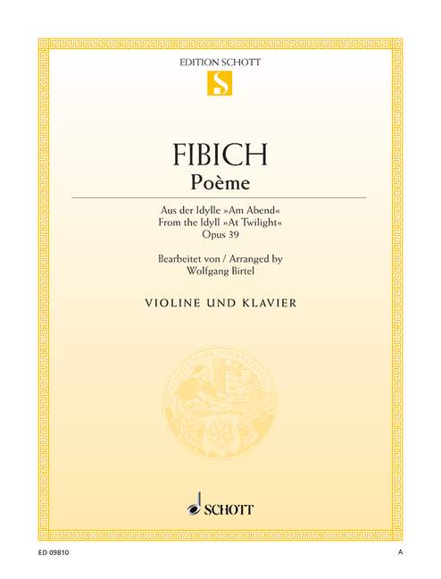 Front Cover Image Poème op. 39 