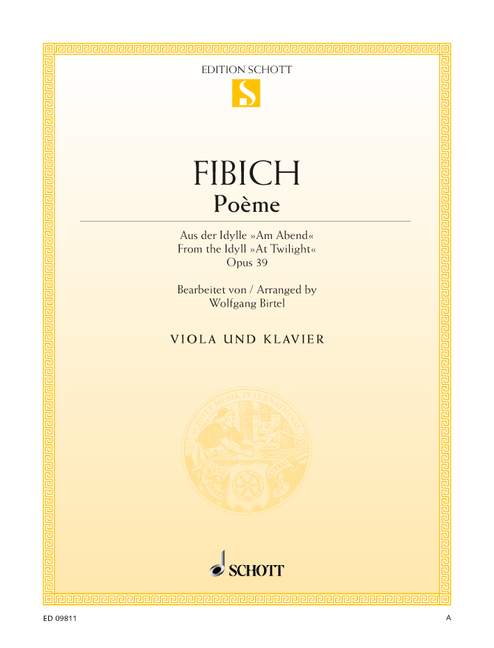 Front Cover Image Poème op. 39 
