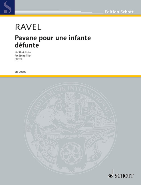 Front Cover Image Pavane pour une infante défunte 