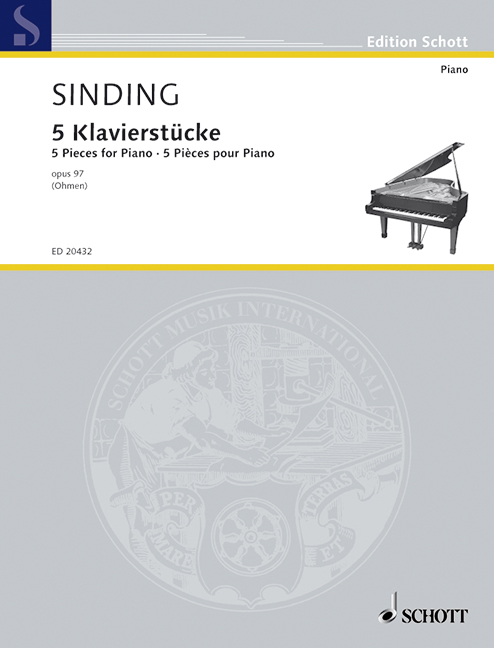 Front Cover Image Fünf Klavierstücke op. 97 