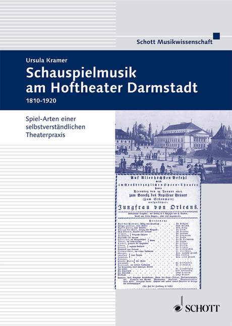 Front Cover Image Schauspielmusik am Hoftheater in Darmstadt 1810-1918 Band 41