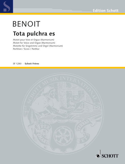 Front Cover Image Tota pulchra es 