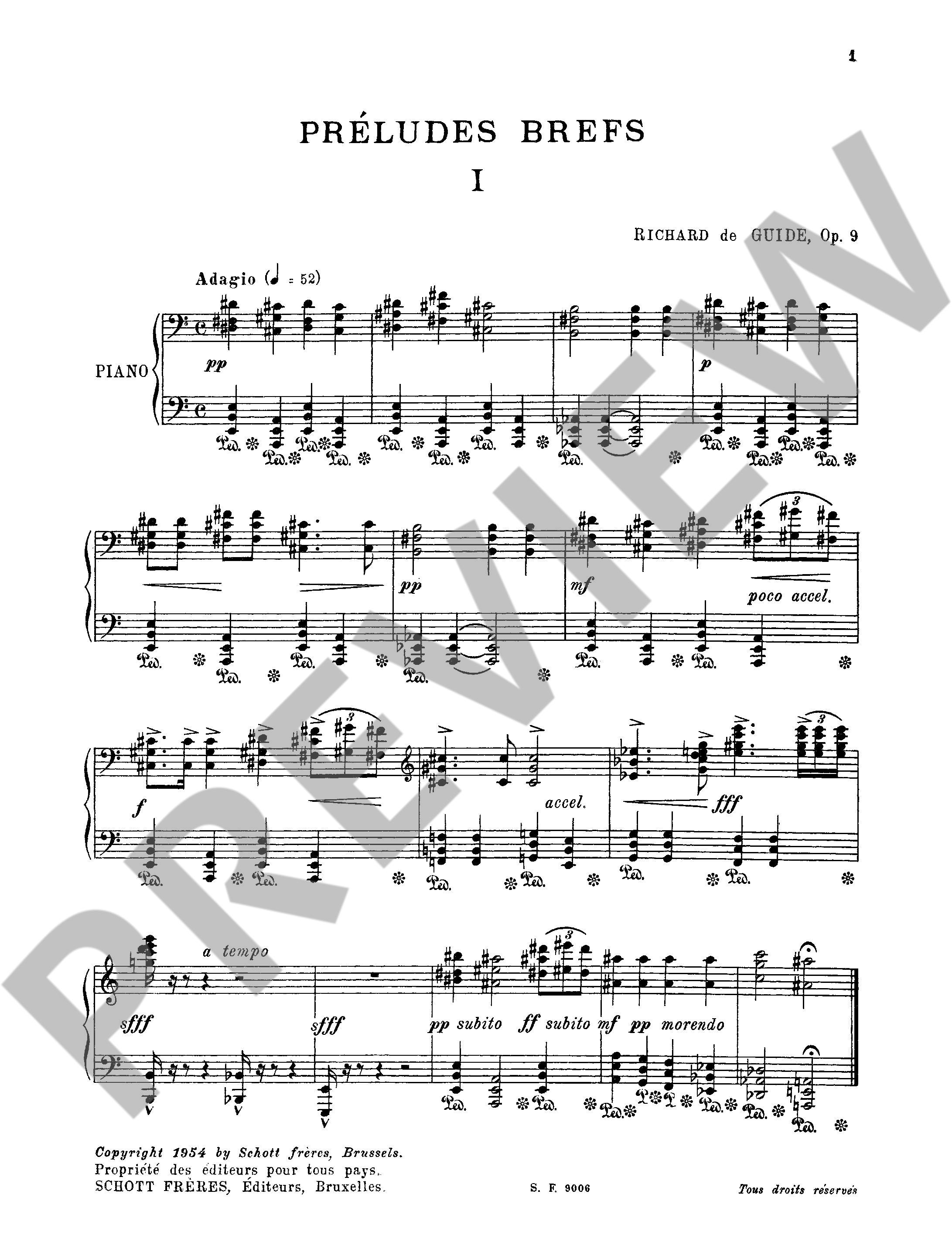 Other Cover Image Préludes Brefs op. 9 