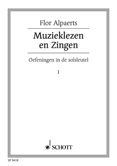 Front Cover Image Muzieklezen en Zingen Vol. 1