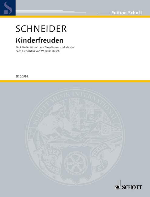 Front Cover Image Kinderfreuden 
