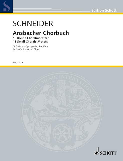 Front Cover Image Ansbacher Chorbuch 