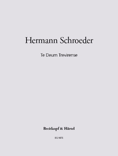 Other Cover Image Te Deum Trevirense