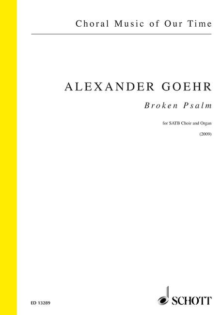 Front Cover Image Broken Psalm op. 84 