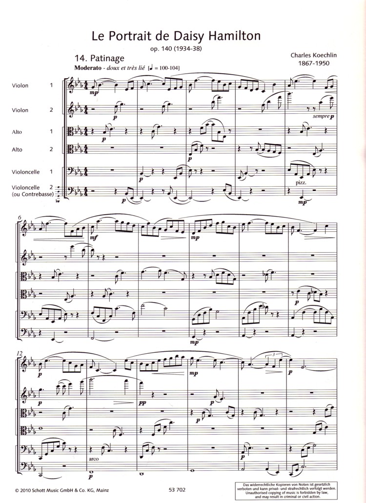 Other Cover Image Le Portrait de Daisy Hamilton op. 140 
