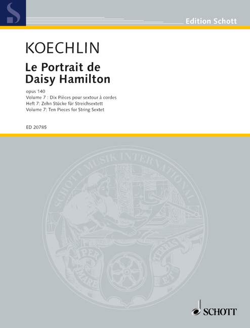 Front Cover Image Le Portrait de Daisy Hamilton op. 140 