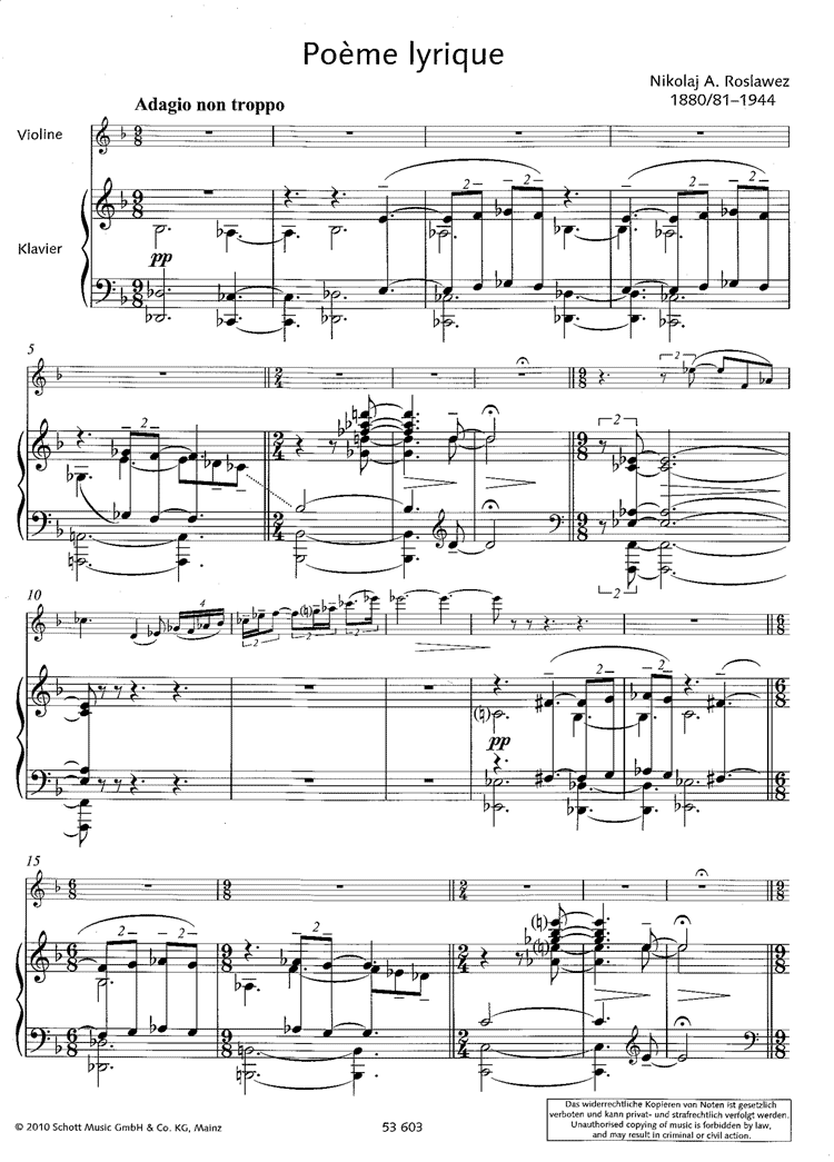 Other Cover Image Poème lyrique · Invention · Nocturne 