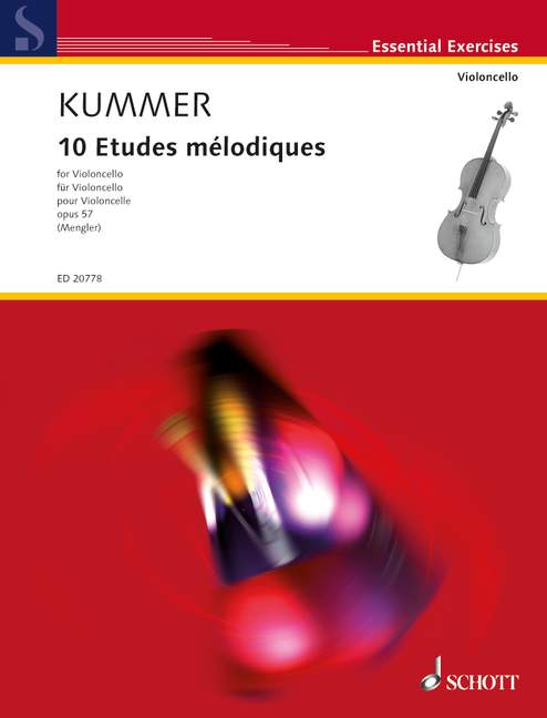 Front Cover Image 10 Etudes mélodiques op. 57 