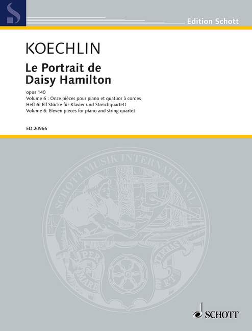 Front Cover Image Le Portrait de Daisy Hamilton op. 140 