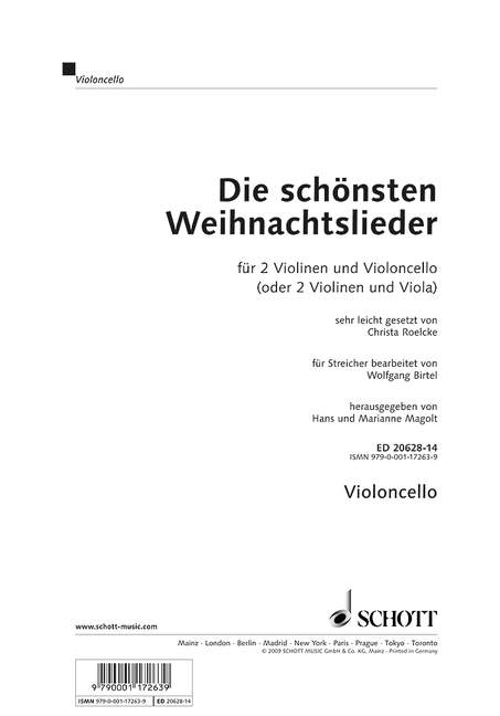 Front Cover Image Die schönsten Weihnachtslieder 