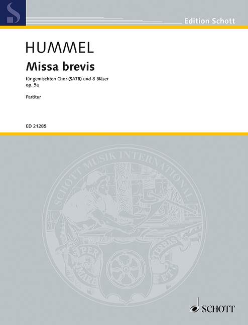 Front Cover Image Missa brevis op. 5a 