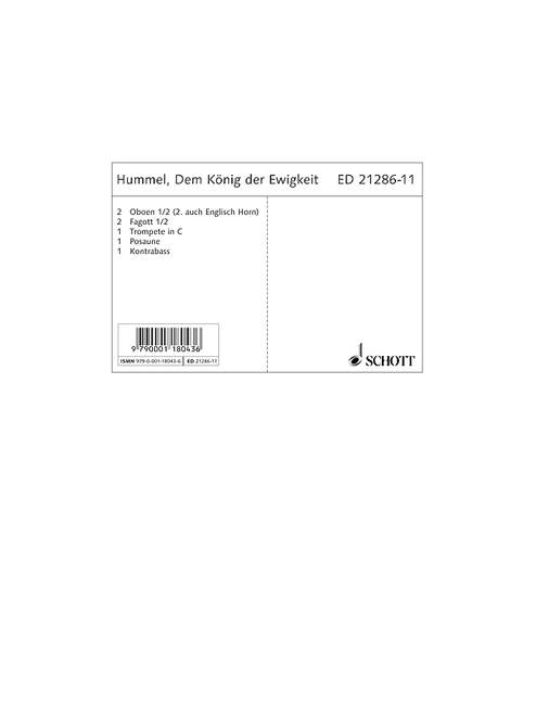 Front Cover Image Dem König der Ewigkeit op. 17 