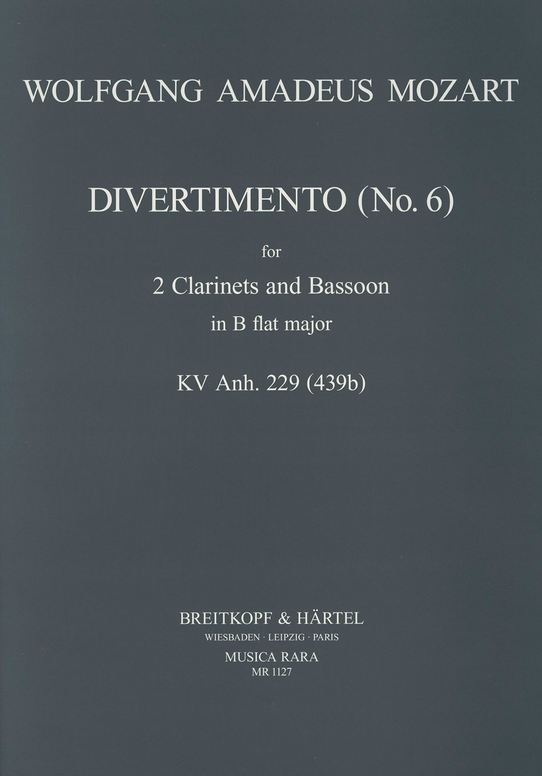 Other Cover Image Divertimento B-dur