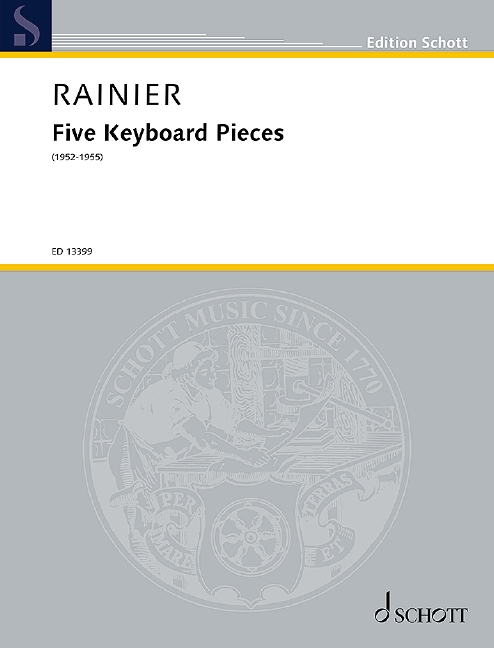 Front Cover Image Five Keyboard Pieces 
