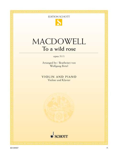 Front Cover Image To a wild rose op. 51/1 