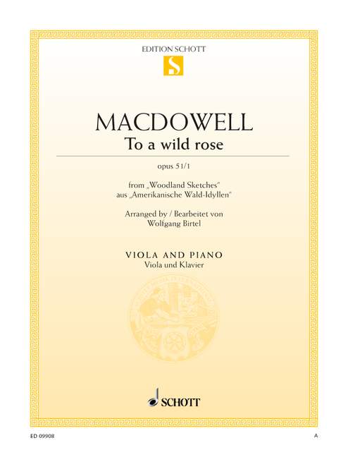 Front Cover Image To a wild rose op. 51/1 