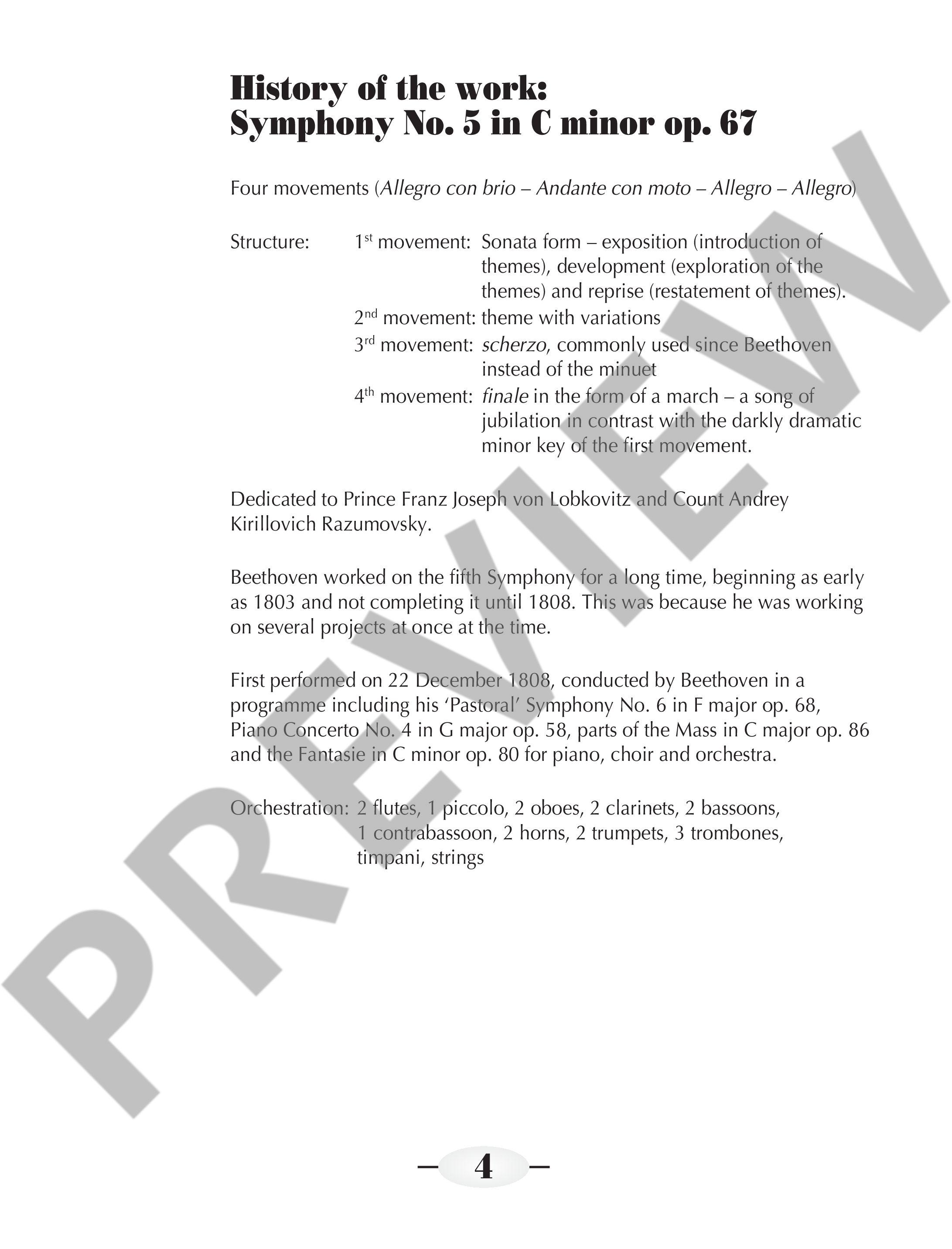 Other Cover Image Symphony No. 5 C minor op. 67 