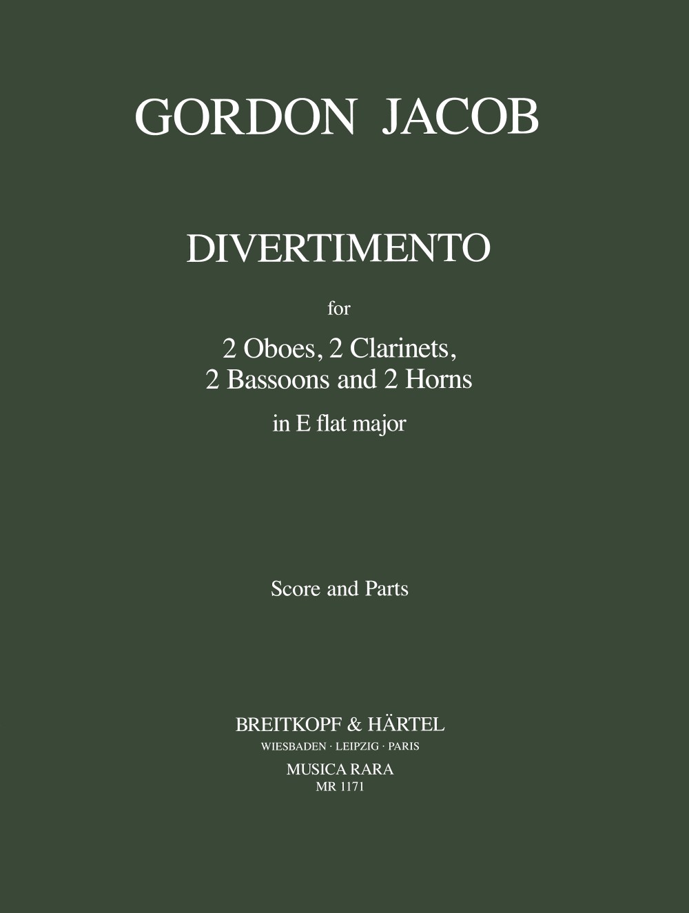 Front Cover Image Divertimento Es-Dur
