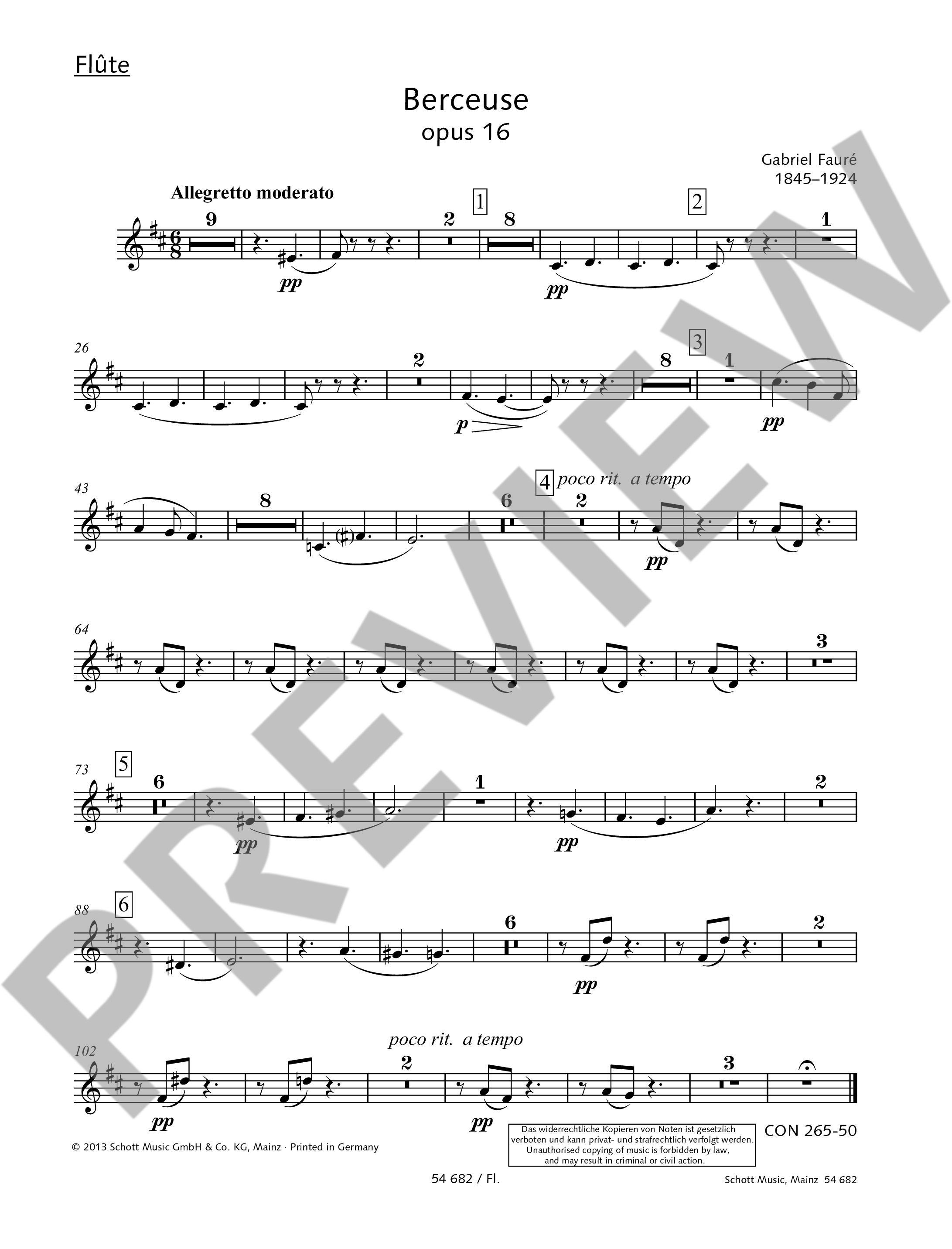 Other Cover Image Berceuse D-Dur op. 16 