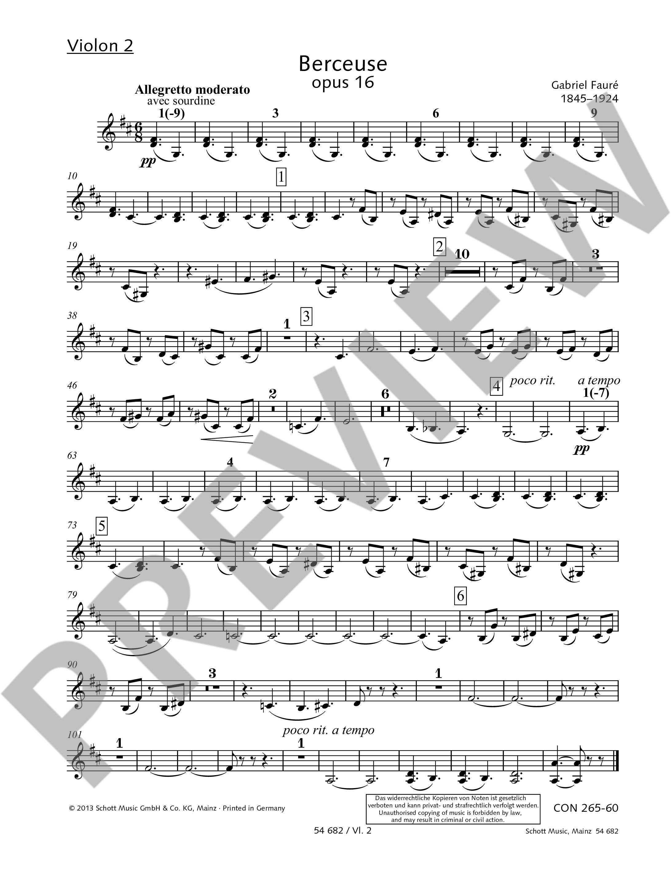 Other Cover Image Berceuse D-Dur op. 16 