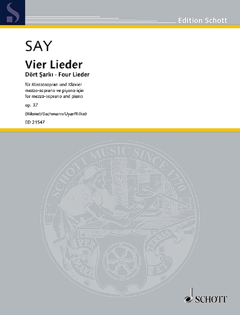 Front Cover Image Vier Lieder op. 37 