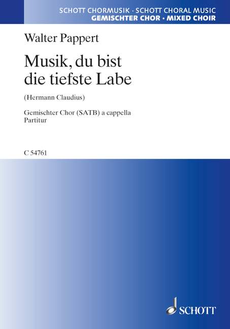Front Cover Image Musik, du bist die tiefste Labe 