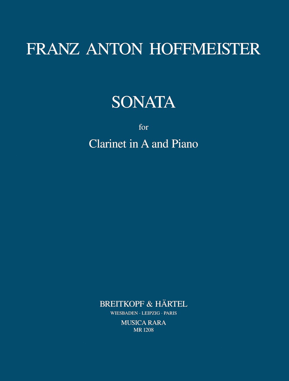 Front Cover Image Sonate in A