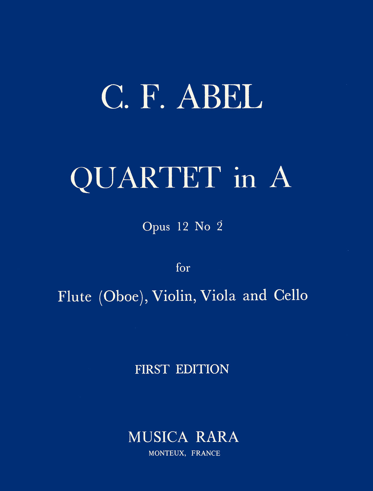 Front Cover Image Quartett in A op. 12/2