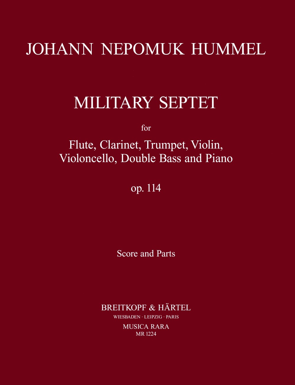 Front Cover Image Septett  op. 114 "Militär"