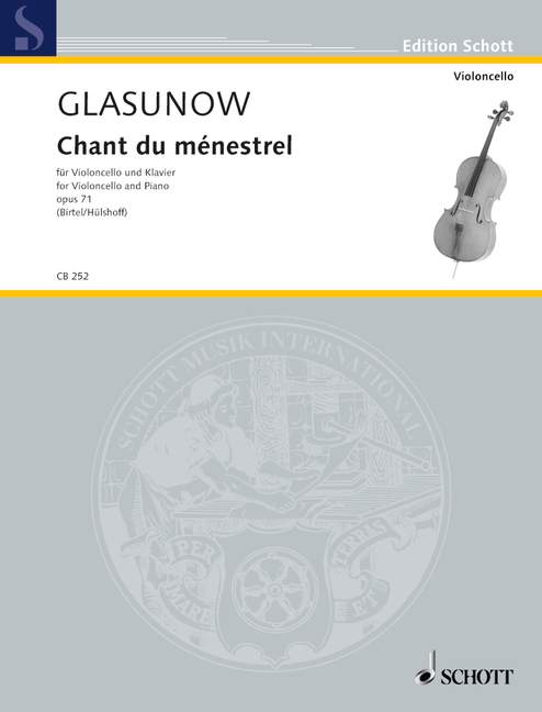 Front Cover Image Chant du ménestrel op. 71 