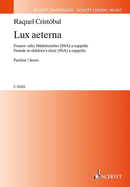 Front Cover Image Lux aeterna 