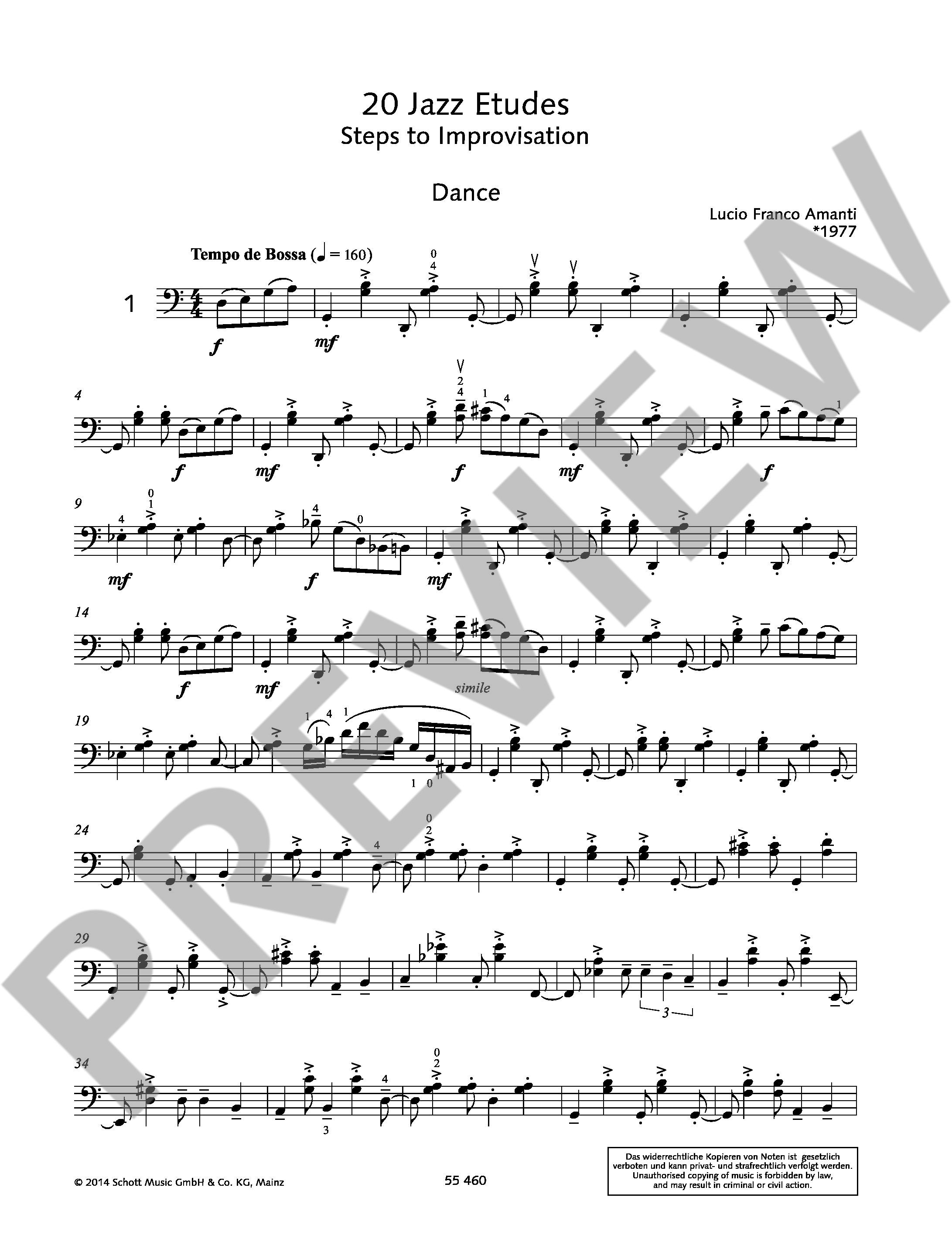 Other Cover Image 20 Jazz Etudes 