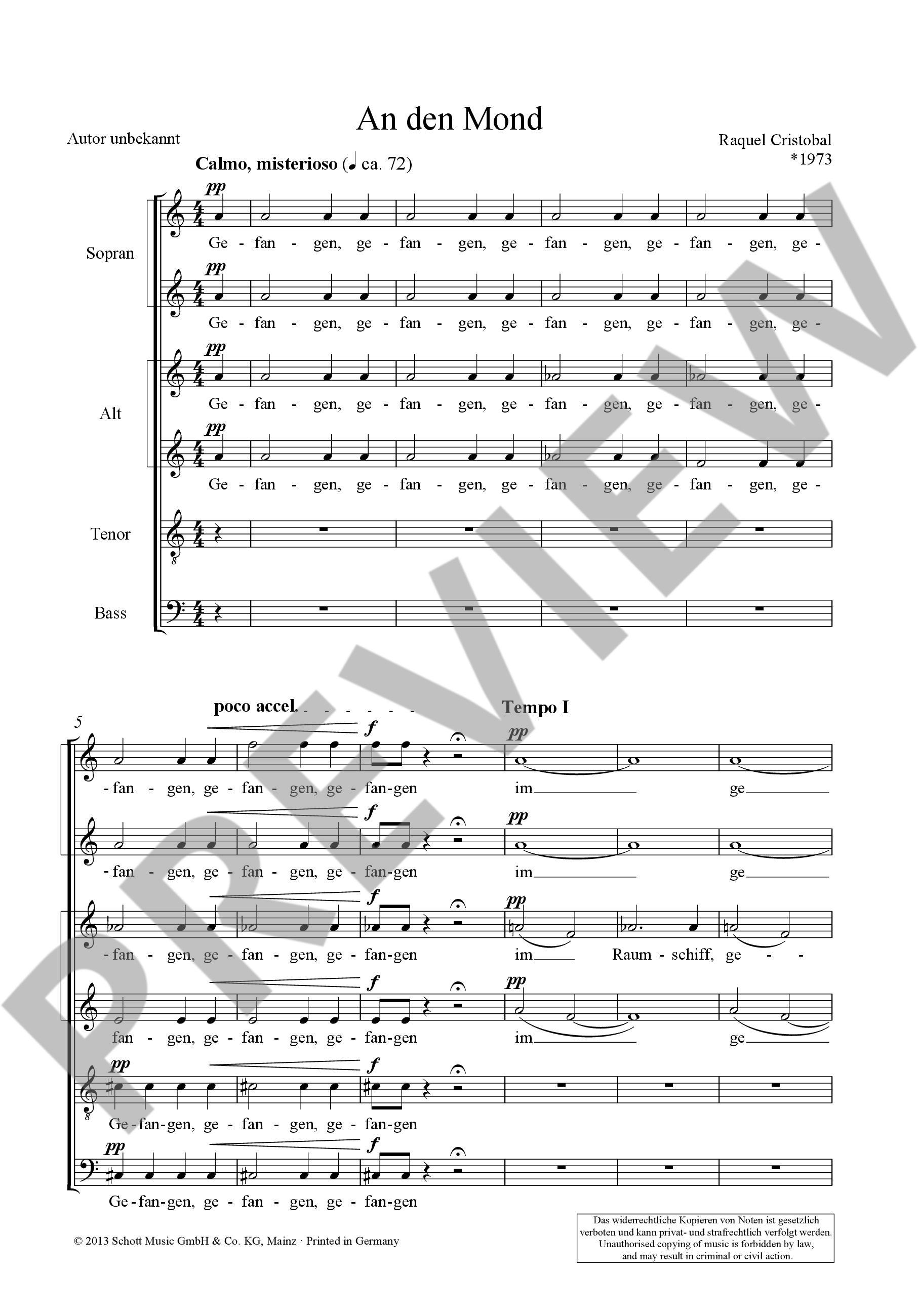 Other Cover Image An den Mond 