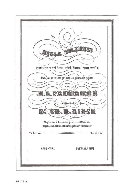 Front Cover Image Missa Solemnis 
